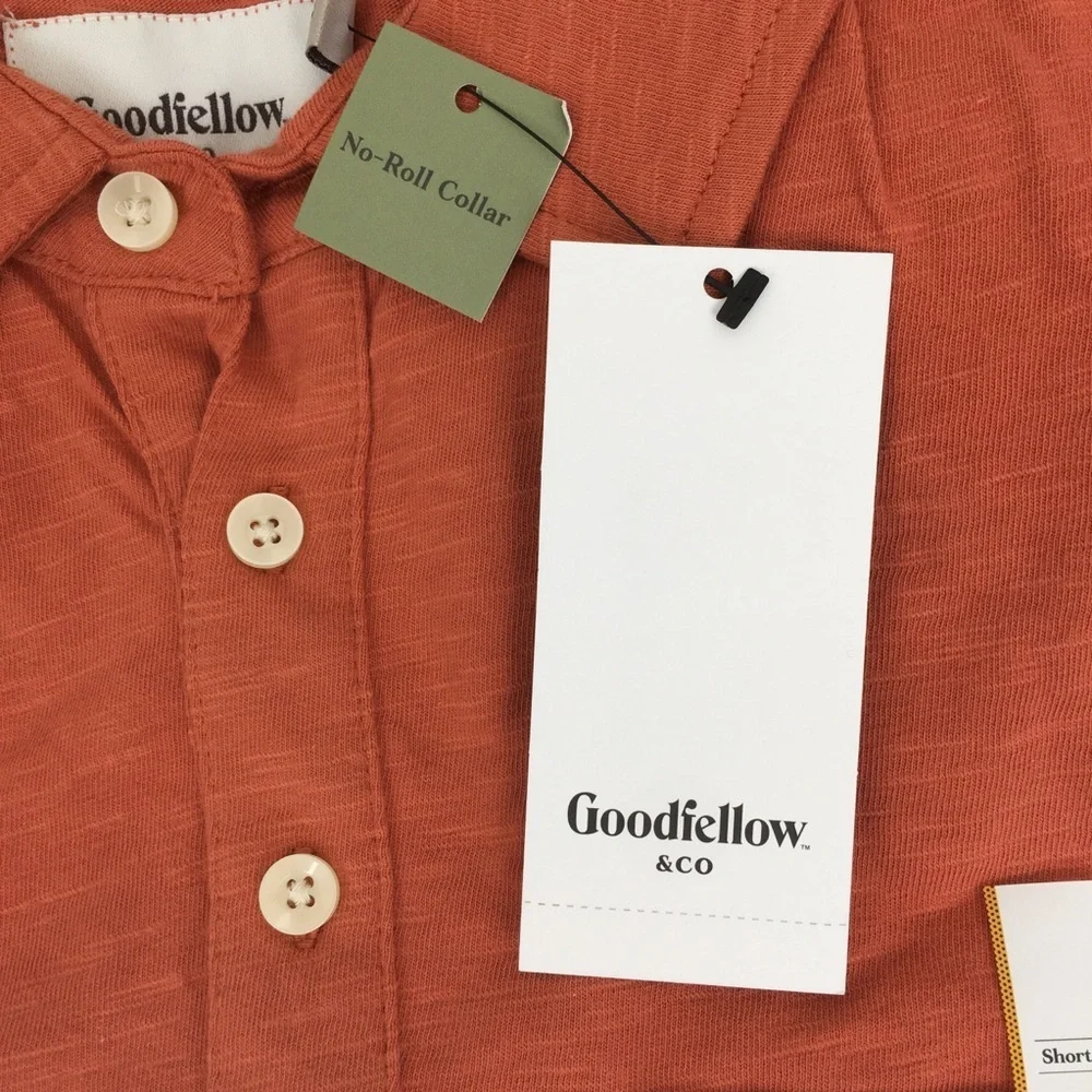 Goodiefellow Mens Polo Shirt Collared 3 Button Short Sleeve Bundle of 3 NEW Sz S - Picture 4 of 13